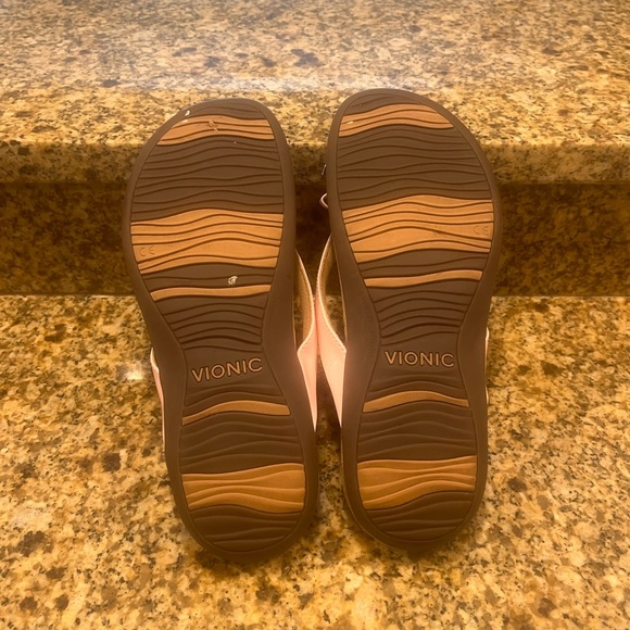 Vionic Bella Sandals Womens Sz 9 Pink Shimmer Comfy Arch Support Flip Flop - Picture 8 of 10